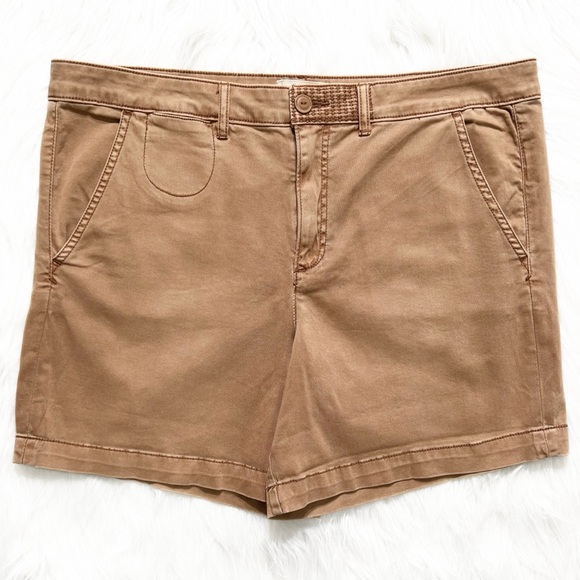 Anthropologie Pants - Anthropologie Tan Relaxed Twill Chino Shorts